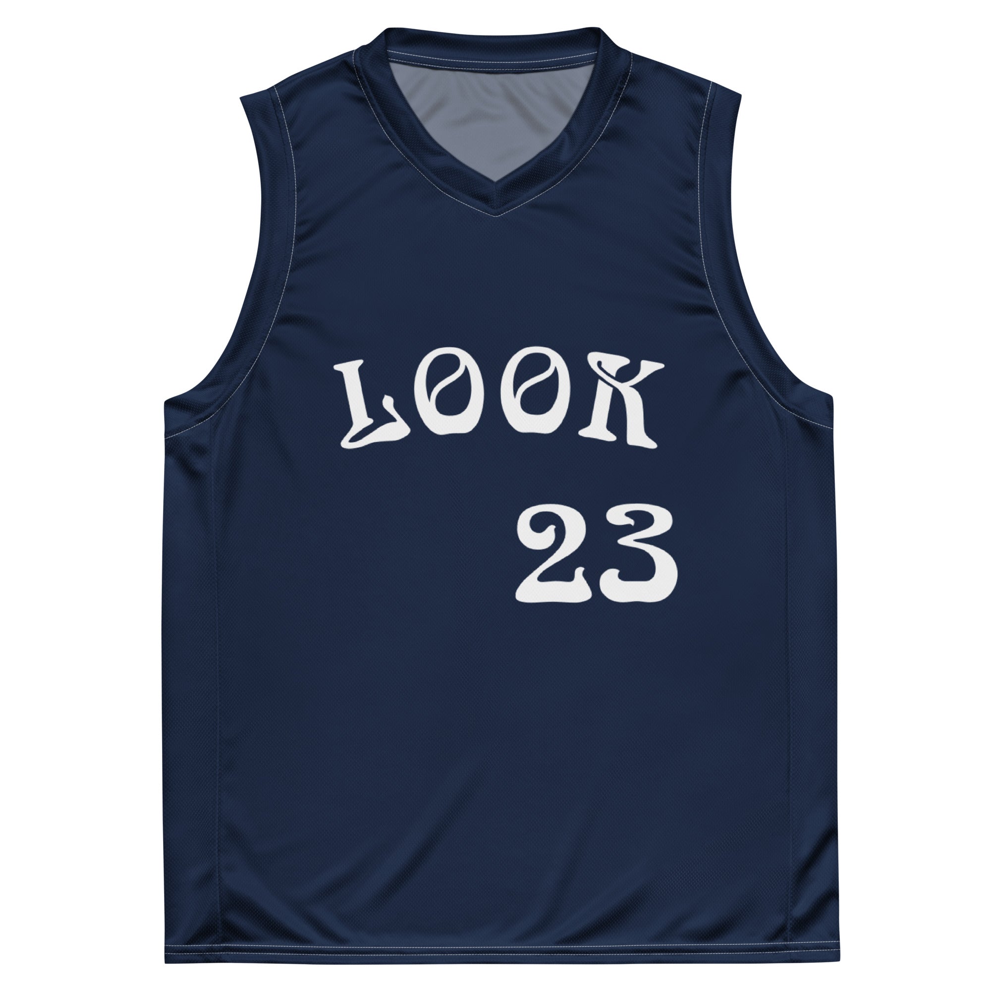 LO23 BLUE Recycled Basketball Jersey