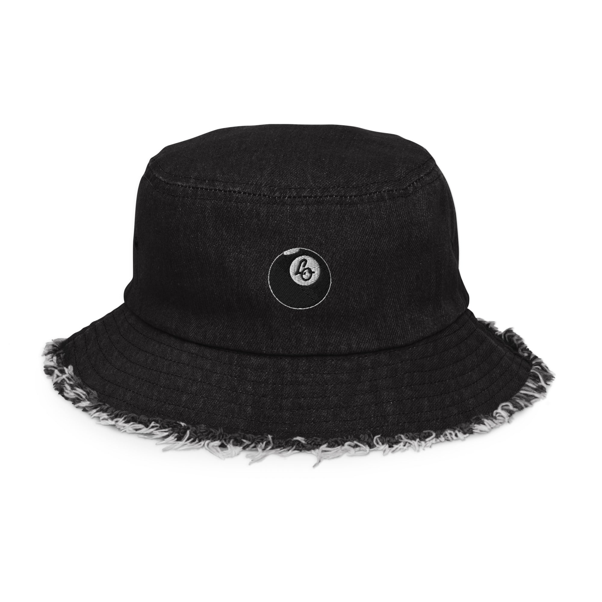 LO Ball Distressed Denim Bucket Hat