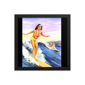 Surfs Up Framed poster