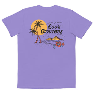 Summer Island Unisex Garment-Dyed Pocket T-shirt