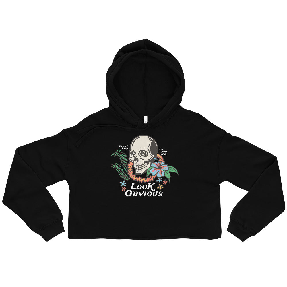 Dying 2 Party Crop Hoodie