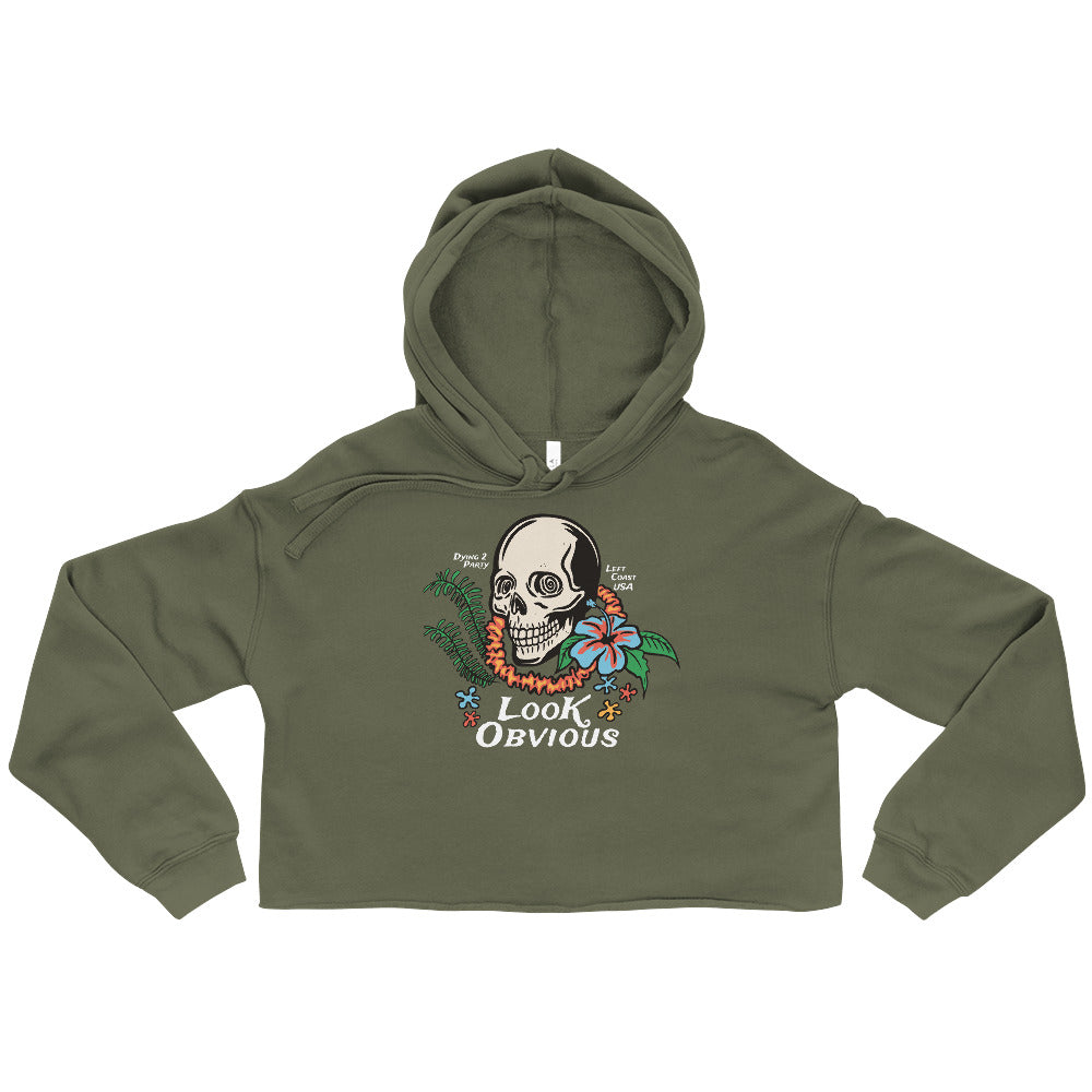 Dying 2 Party Crop Hoodie
