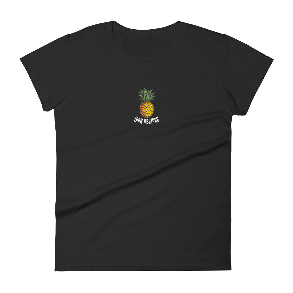 Pineapple Embroidered Women's T-shirt