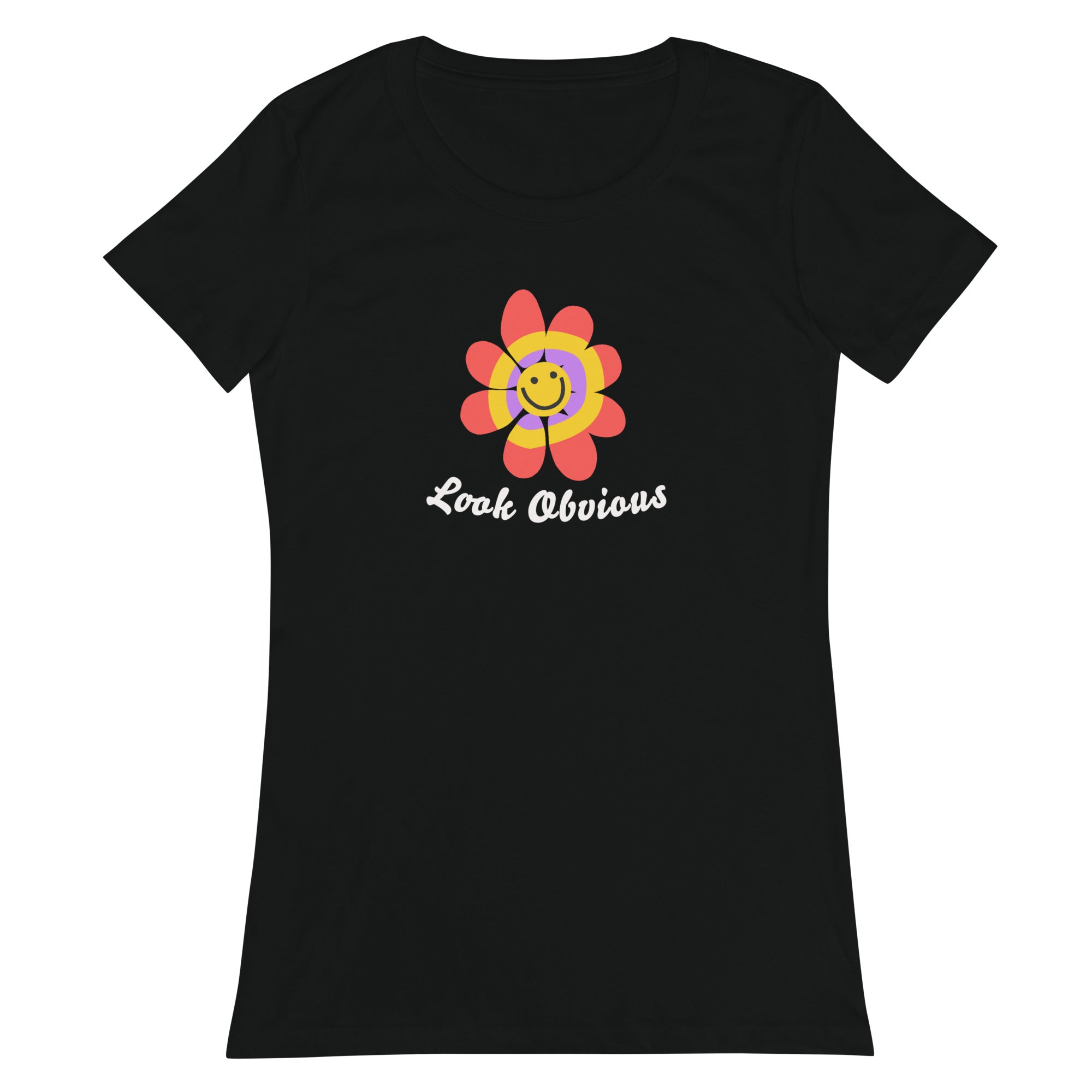 Smile Flower Women’s Fitted Tee